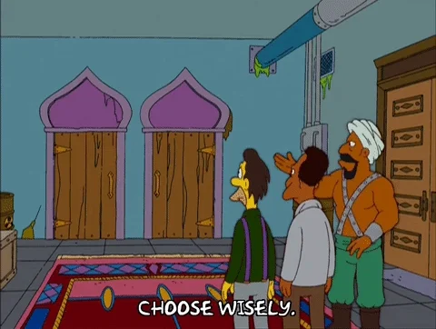 The Simpsons: choose wisely